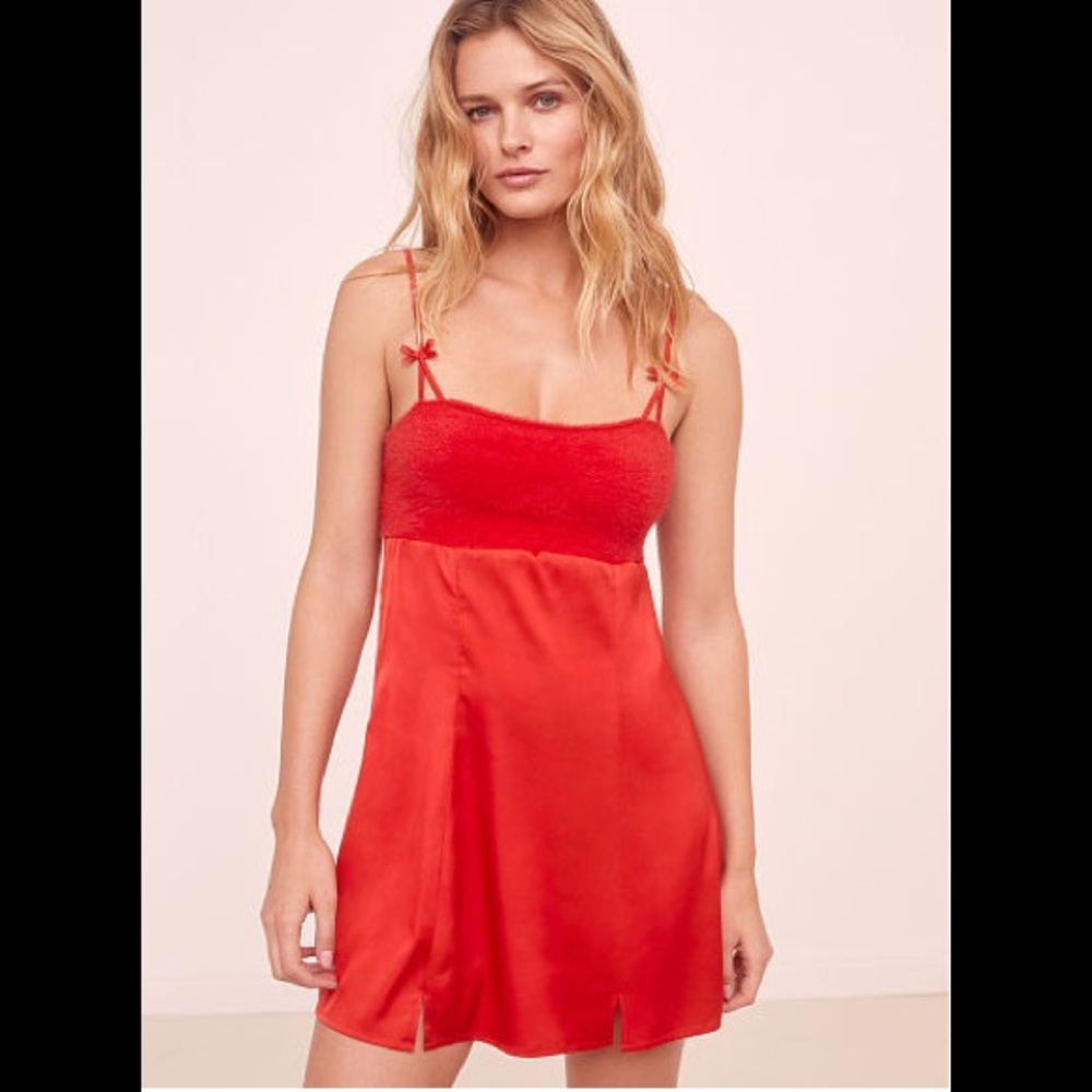 FOR LOVE & LEMONS red Fiona Dress S